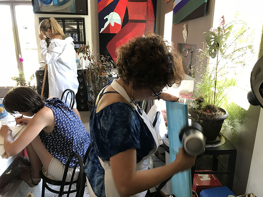 Atelier à Beyrines du 07 07 2018