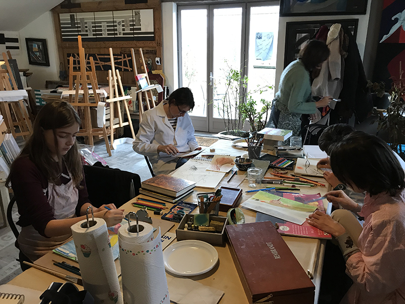 Atelier à Beyrines du 12 01 2019